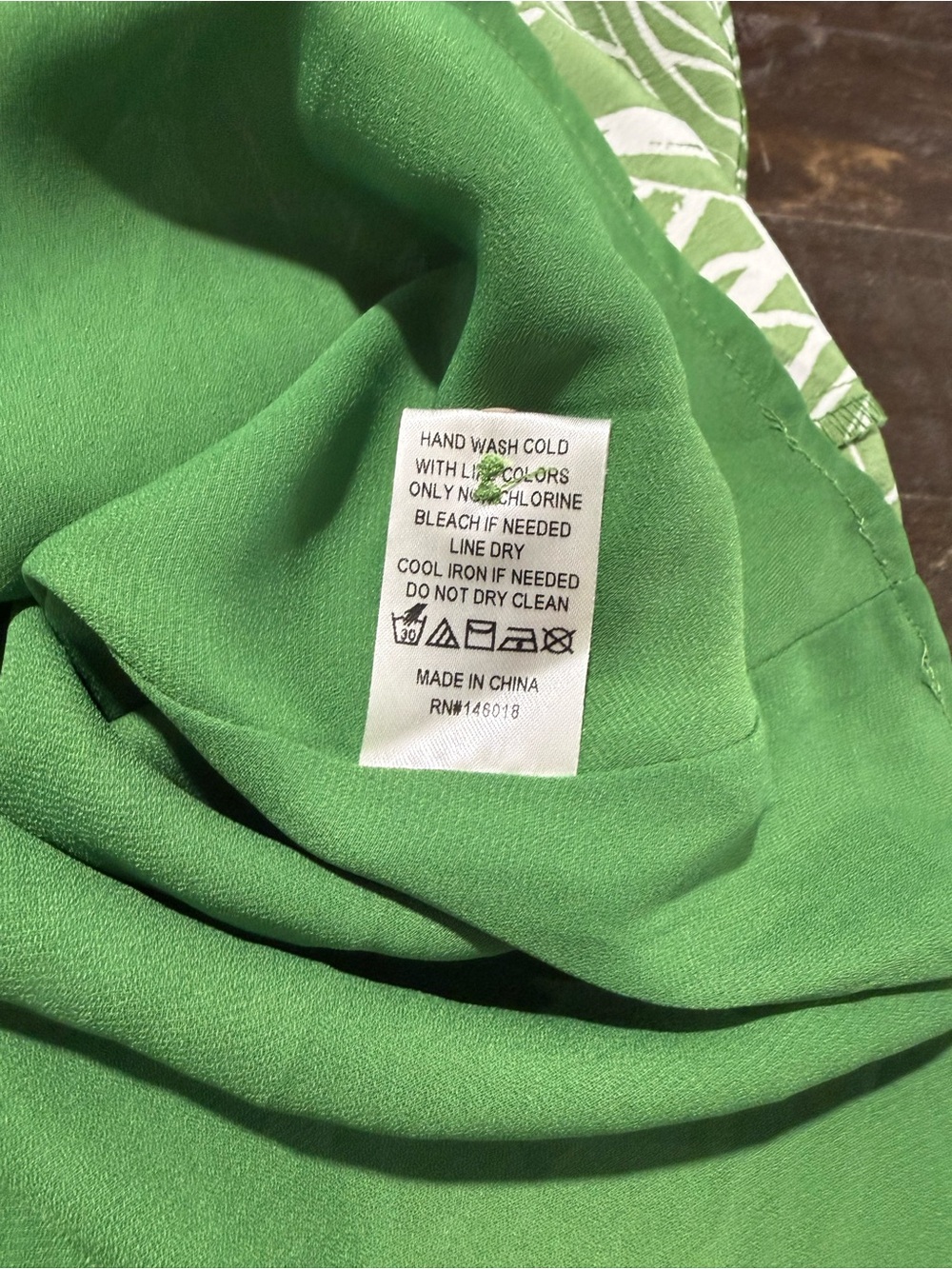 Lost + Wonder Green Tropic Palm Mini Dress Sz L Summer Vacay Resort Beach Party - Picture 12 of 13
